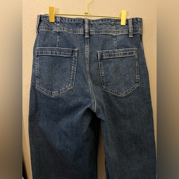 GAP High Rise Wide Leg Crop Jeans - Picture 7 of 11